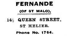 1931 advert for Fernande