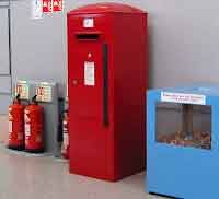 Or with an ugly black hinge, like this one in the airport departures hall