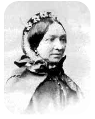 An unidentified Mrs Wyatt, photographed in the mid-19th century by Henry Mullins [1]