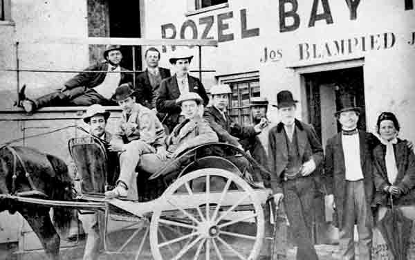 A stop at a hostellerie for an 1875 picnic outing