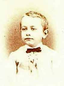 A portrait of a child by Baudoux in 1870