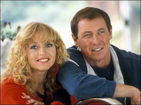 'The Ice Maiden' Philippa Vale (Liza Goddard) and Jim Bergerac (John Nettles)