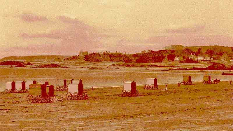 Bathing machines at Greve d'Azette