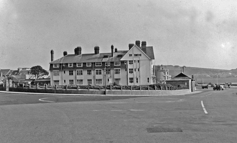 1951 photograph before the roundabout was installed in the foreground
