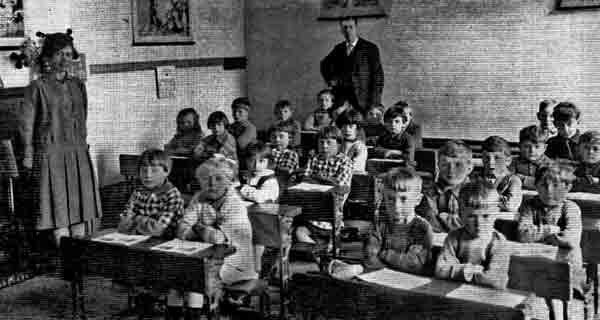 Grouville School infants in 1946