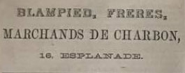 Blampied Brothers, charcoal merchants in 1875