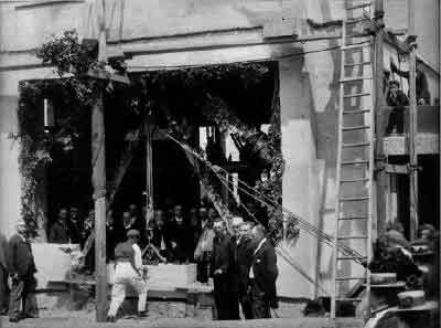 Laying the foundation stone in 1901