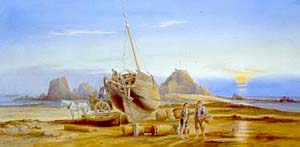 An 1863 painting of the castle by Draper