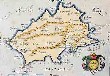 A modern coloured version of the 1637 Mercator map