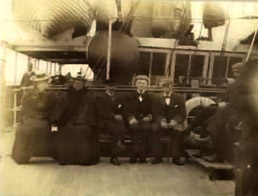 Passengers on board the Stella in 1897