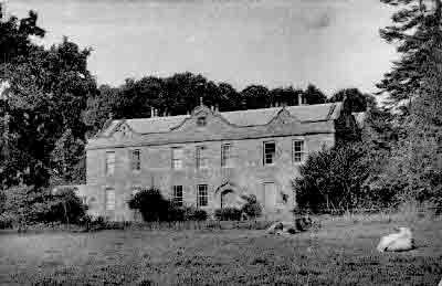 The manor before it was restored and extended.
