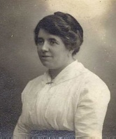 Alice Emily Le Cornu in 1915. Born in St Saviour in 1878 she was the daughter of Joshua (1856- ) and Alice Eugenie, nee Mellingue (1857- ) She married John Petit (1853-1935)