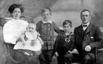 George Thomas Mauger with his wife and three children, Charles, Thomas and Frank