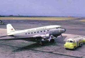 A Derby Airways Dakota at Jersey Airport
