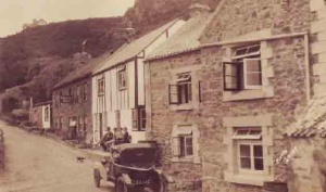 The Finisterre Hotel, now The Old Smuggler's Inn at Ouaisne