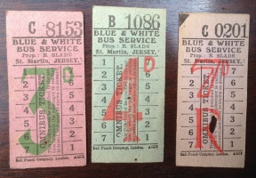 Blue and White tickets