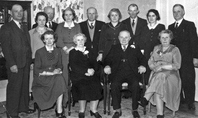 The golden wedding of Josue John and Amelie, nee Allez, in 1955