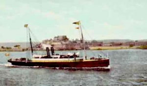 A steam ship in 1904