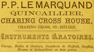 P P Le Marquand, ironmonger