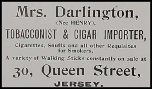 Widowed tobacconist Ellen Darlington was in business at No 30 in 1900