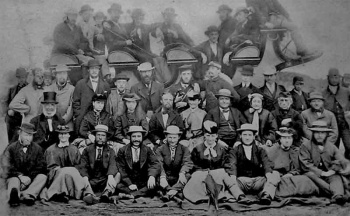 A photograph of a Paragon excursion in 1868