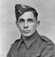 In uniform while undergoing training