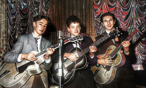 Guitar trio at the Rainbow Room on New Year's Day in 1959 - Mo Whitford, Mick Wallser and Ken Thomson