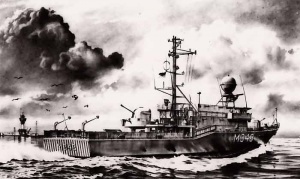 Minesweeper M343, sunk off Jersey in 1944