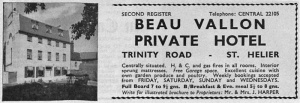 Beau Vallon advert in the 1964 tourism guide