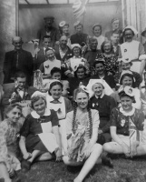 Kathleen Shenton was chosen as the May Queen at Overdale in 1945