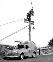 Phone line repair in 1964