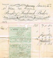 Frederick Baker invoice