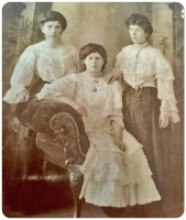 Annalina, Irene and Mildred Le Masurier in the 1890s