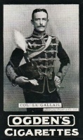 1902 cigarette card depicting Col M H F Le Gallais, Deputy Assistant Adjutant-General of the 'Channel Islands Militia, attached to the Royal Jersey Contingent'