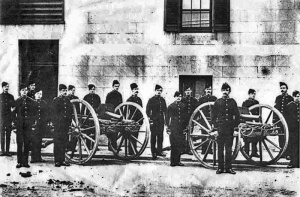 The castle garrison in the 1890s