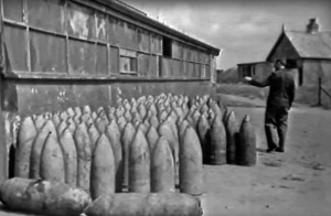 Shells left behind by the Germans