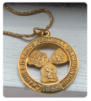 A player's medal awarded in 1955