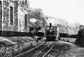 A tight curve near the Welcome Inn