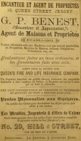 G P Benest ran an auction and furniture depot business in Hill Street in the mid-19th century