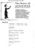 A 1936 menu, popular then but much simpler fare than today