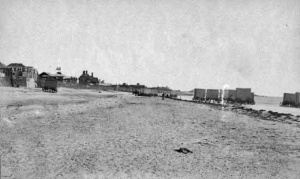 Bathing machines at St Clement