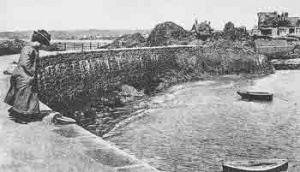 A view from the end of the jetty in Edwardian times