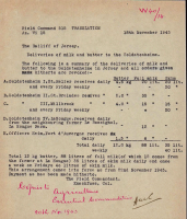 As a Soldatenheim during the German Occupation La Hougue was on the list of instructions for daily delivery of dairy products