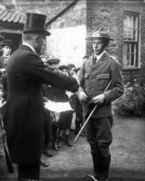 Scout presentation, photographed by Percival Dunham