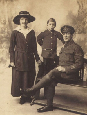 Edwin with his wife Mary and son Wilfred
