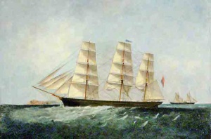 Fort Regent off a coast, 1864