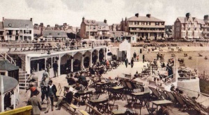 A crowded terrace