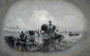 Vraic horse and cart; Philip John Ouless