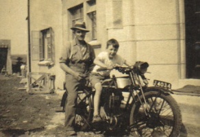 Philip John Carrel (1895-1972) and his son Gerald. Philip married Elizabeth Carre