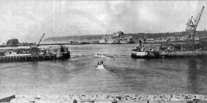 The Bailiff heads out to HMS Bulldog